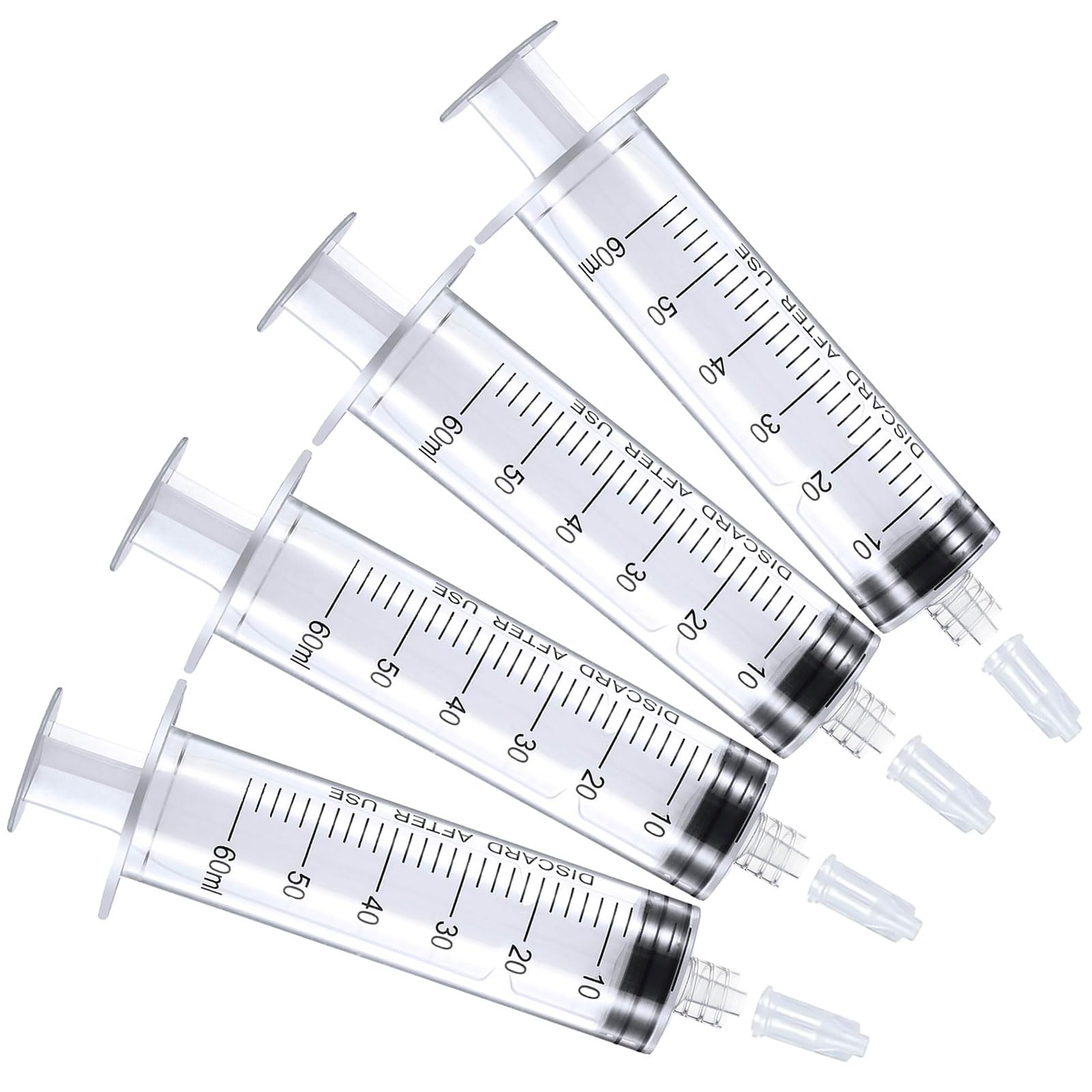Photo 1 of 60ml Luer Lock Syringe, Syringes Without Needle, Disposable Syringe Individually Wrapped(4)