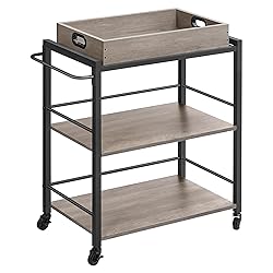 VASAGLE Kitchen Serving Cart with Removable