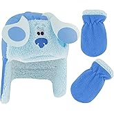 Nickelodeon boys Winter Hat and Mitten Set, Blue's Clues Toddler Beanie for Kids Ages 2-4