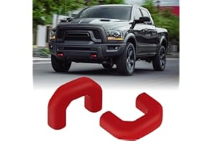 TECHPICCO Tow Hook Covers for RAM 1500 Classic 2009-2025 Warlock & Rebel, U-Shape Tow Hooks Compatible with RAM 1500 Rebel & 