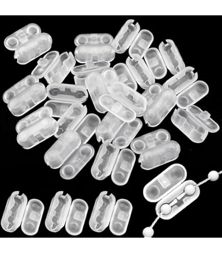 30-Pack Ball Chain Connectors For 4mm Beads - Fix Broken Blind & Shade Pull Chains In Seconds