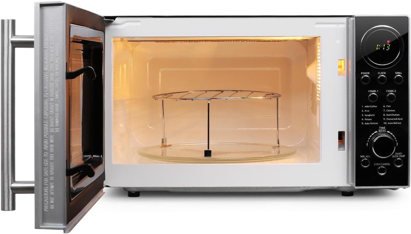 Cucine, forni e piani cottura Combinazione Grill Microonde Microonde  Acciaio Klarstein Luminance Prime Volume 34L Potenza Microonde 1000 W 11  Livelli di Potenza Potenza Grill 1300 W 9 Programmi urban-earth.co.uk