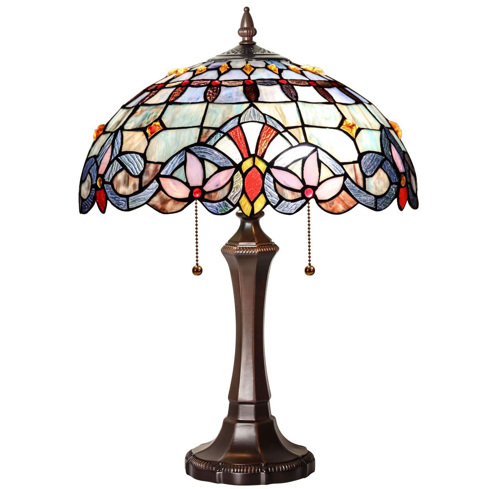 Capulina Tiffany Lamp Stained Glass Reading Table
