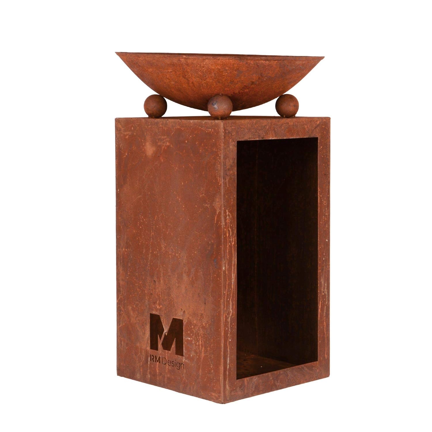 Rm Design Feuerschale Aus Metall In Schwarz O 39 Cm Terrassenofen Terrassenkamin Als Feuerkorb Fur Den Garten Sidra Hospital