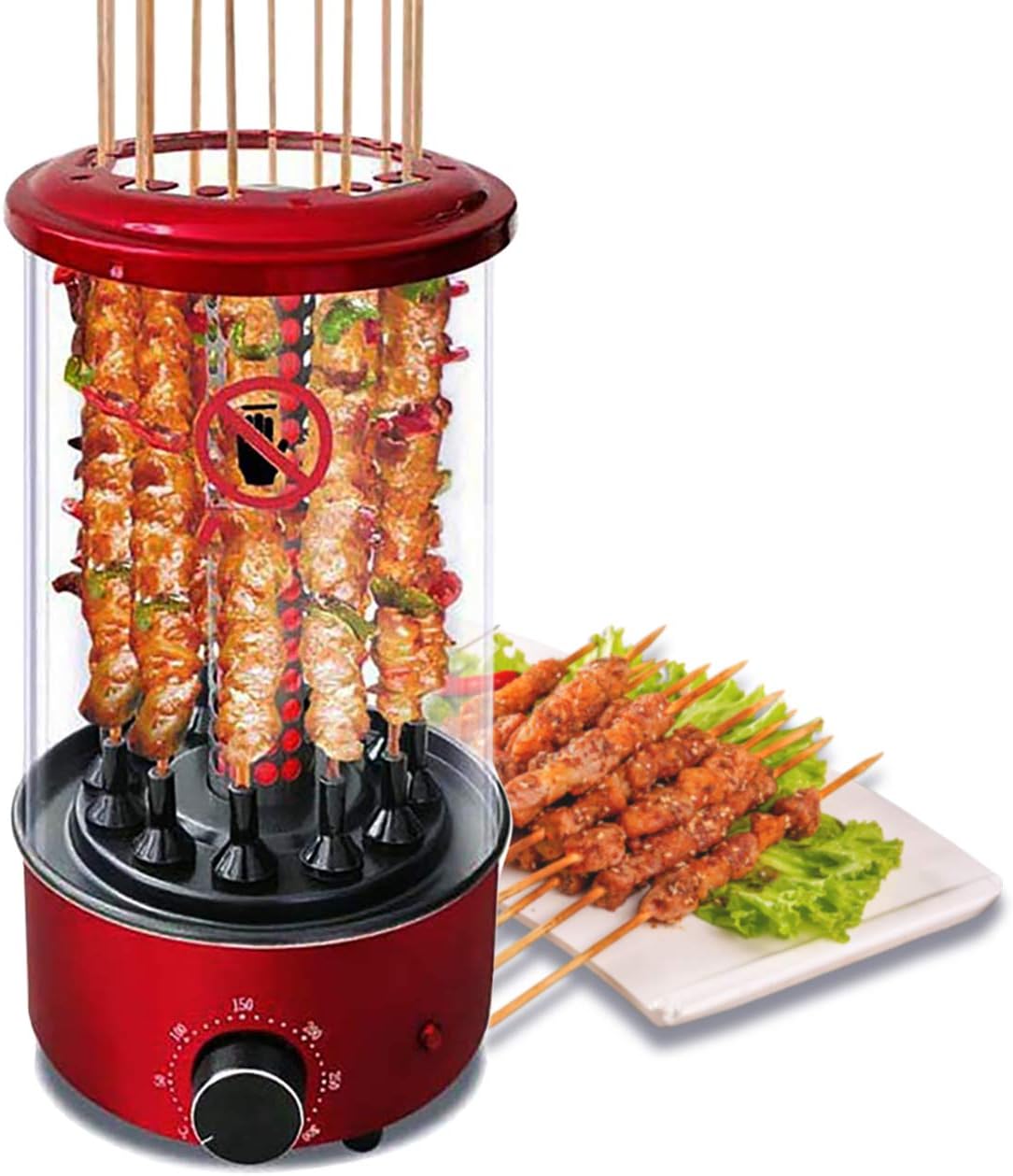 Li Bai Vertical Rotisserie Roaster Oven Smart Electric BBQ