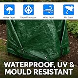 SolaDirect Waterproof Tarpaulin 2 x 3 m with 4 Ball Bungees Green view 7