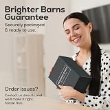 Brighter Barns White Glass Soap Lotion Dispenser Set with Tray - Bathroom Sink view 6