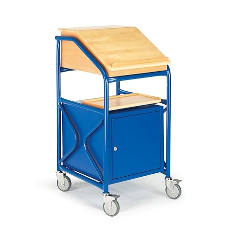 Rollcart 09-5052 Stehpult Stahlblechschrank RAL5010 enzianblau