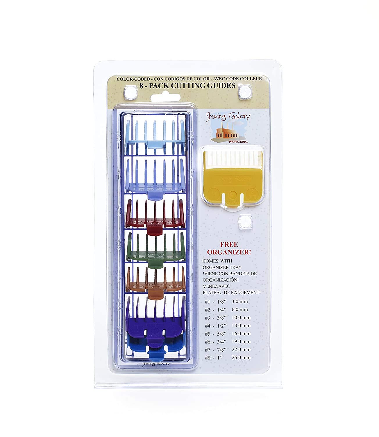 wahl colour coded plastic comb attachments