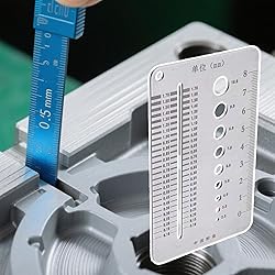 Crack Width Gauge, Gap Measuring Ruler, Stainless
