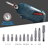 HANMATEK Electric Screwdriver Cordless 90° Rotating LED Light Battery view 3
