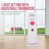 Belaco 800W Mini Oil Filled Radiator Portable 7 Fin Electric Heater Quiet view 5