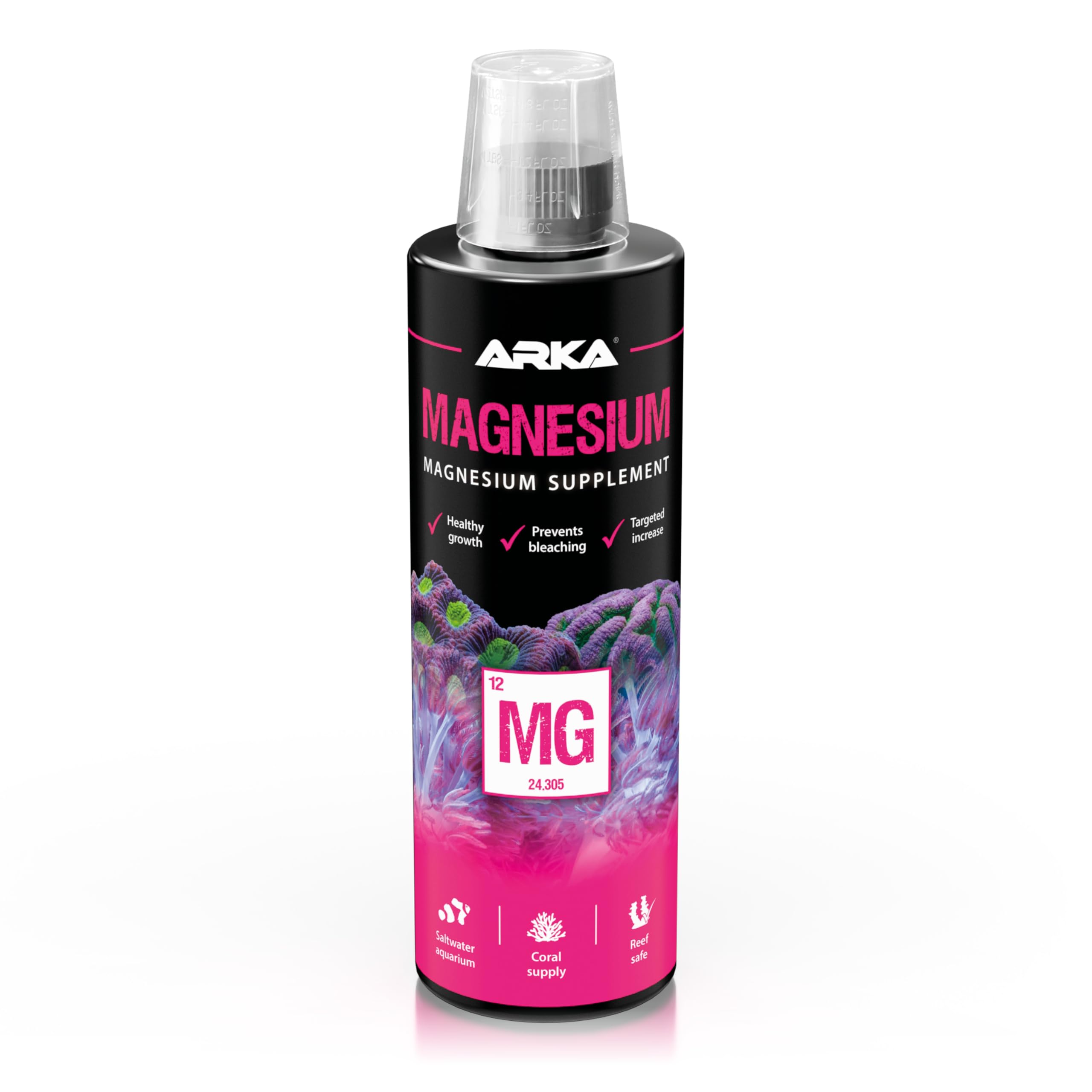 ARKA - Magnesium magnesium additive in premium quality for any saltwater aquarium, very economical, 473 ml