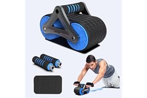 XESAKESI AB Roller Wheel for Abdominal Exercise, Workout Equipment for Home Workouts, AB Roller for Abs Workout, Abdominal Wheel, AB Wheel Roller for Core Workout Black