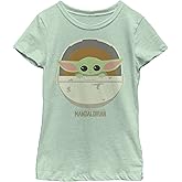 Girl's Star Wars: The Mandalorian The Child Cartoon Art Bassinet T-Shirt - Mint - X Large