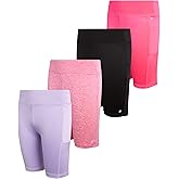 dELiA*s Girls Bike Shorts - 4 Pack Athletic Compression High Waisted Biker Shorts for Girls for Dance Yoga Gymnastics (7-16)