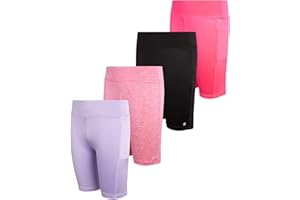 dELiA*s Girls' Active Shorts - 4 Pack Bike Shorts with Headband
