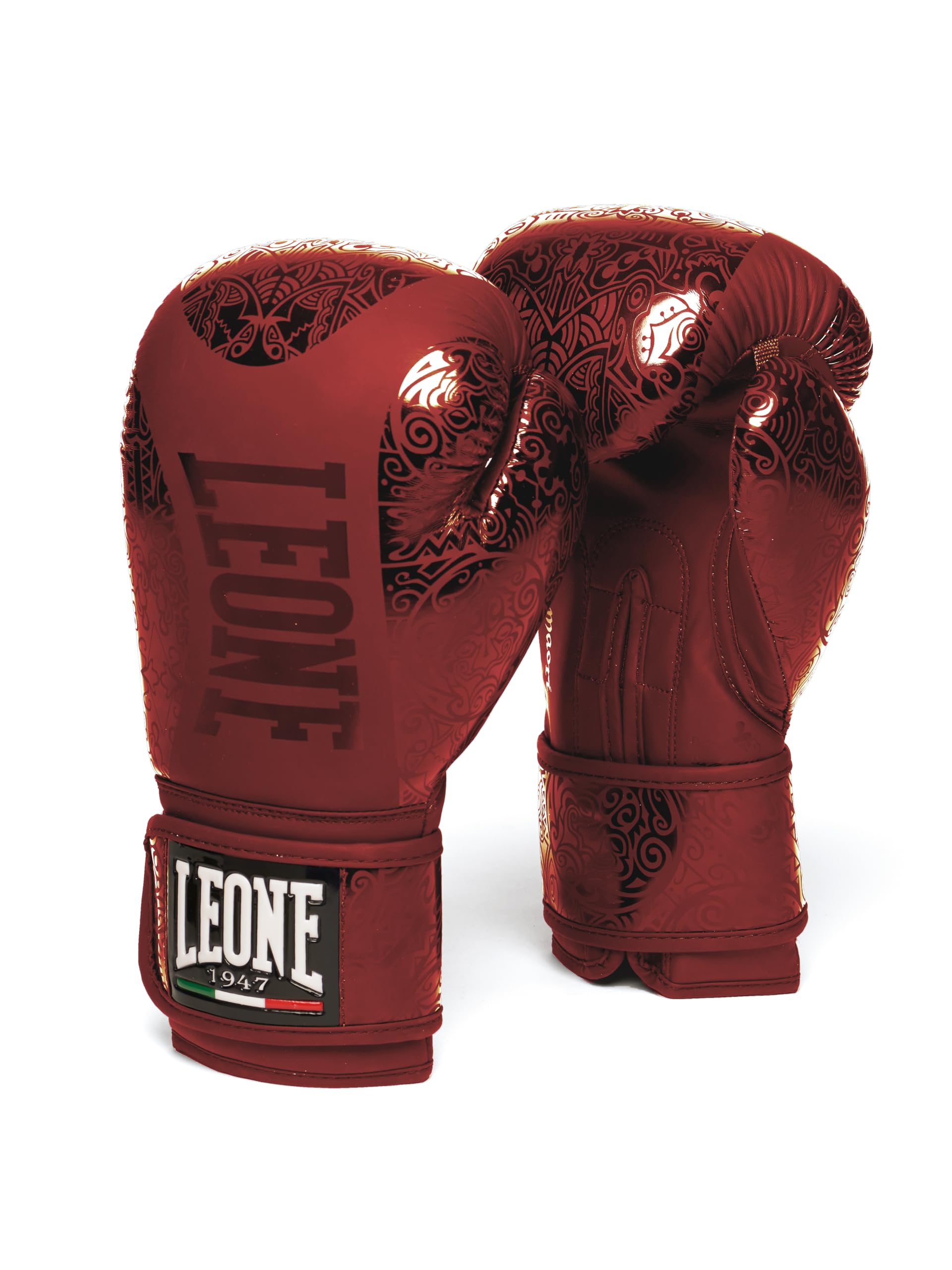 LEONE 1947, New Maori Boxing Gloves Burgundy 14oz. GN070 Image