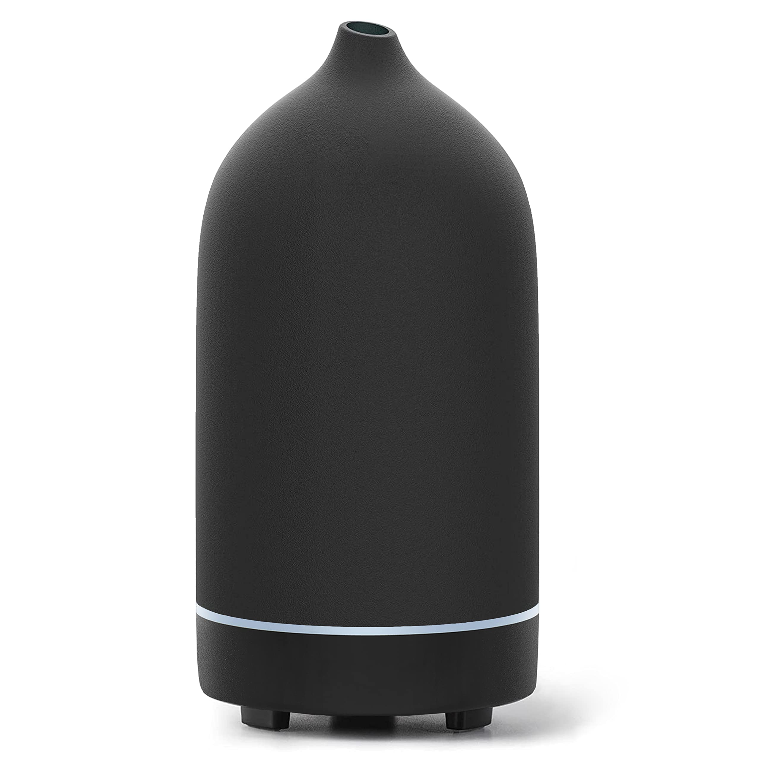 Photo 1 of Essential Oil Diffuser,Handcrafted Ceramic Diffuser for Home,Ultrasonic Cool Mist Air Diffuser, 9 Colors Night Light with Timer (Black)