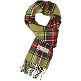 Glory Max Scottish Stewart Tartan Plaid Luxurious Winter Scarf Soft Cashmere Feel 72"x12"