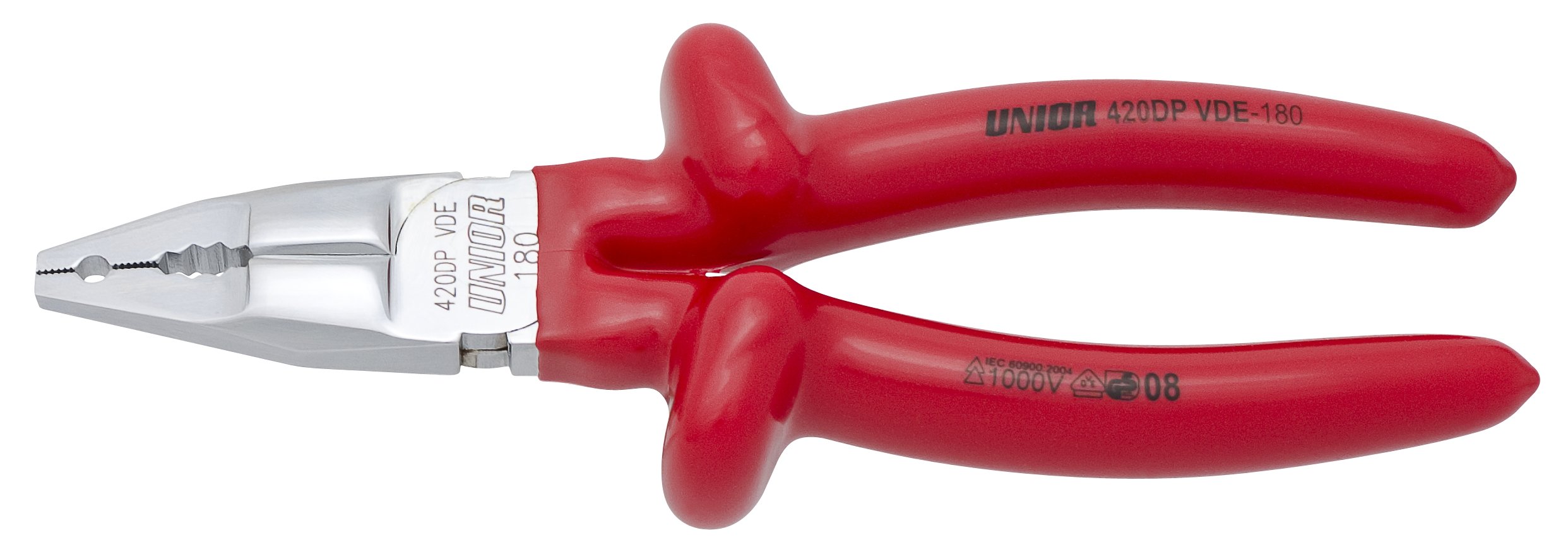 Unior 420/1VDEDP Electric 180 mm Fully Insulated High-Leverage Combination Pliers