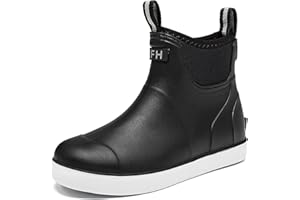 CKWLXQY Kids Deck Boots Boys Rain Boots Girls Rubber Ankle Boots Water Shoes, Non-slip Waterproof Outdoor Fishing Shoes for Childs School Play Footwear