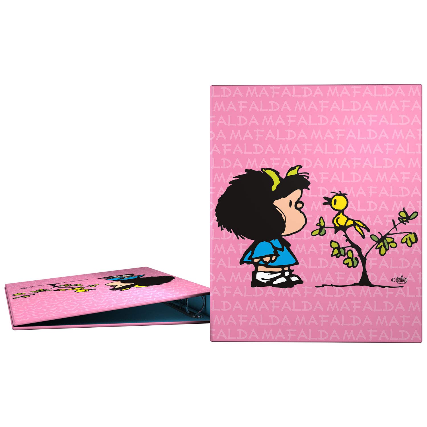 grafoplás 88141949-carpeta A4 Ringbinder Design Mafalda Birdie, 4 Rings 25 mm