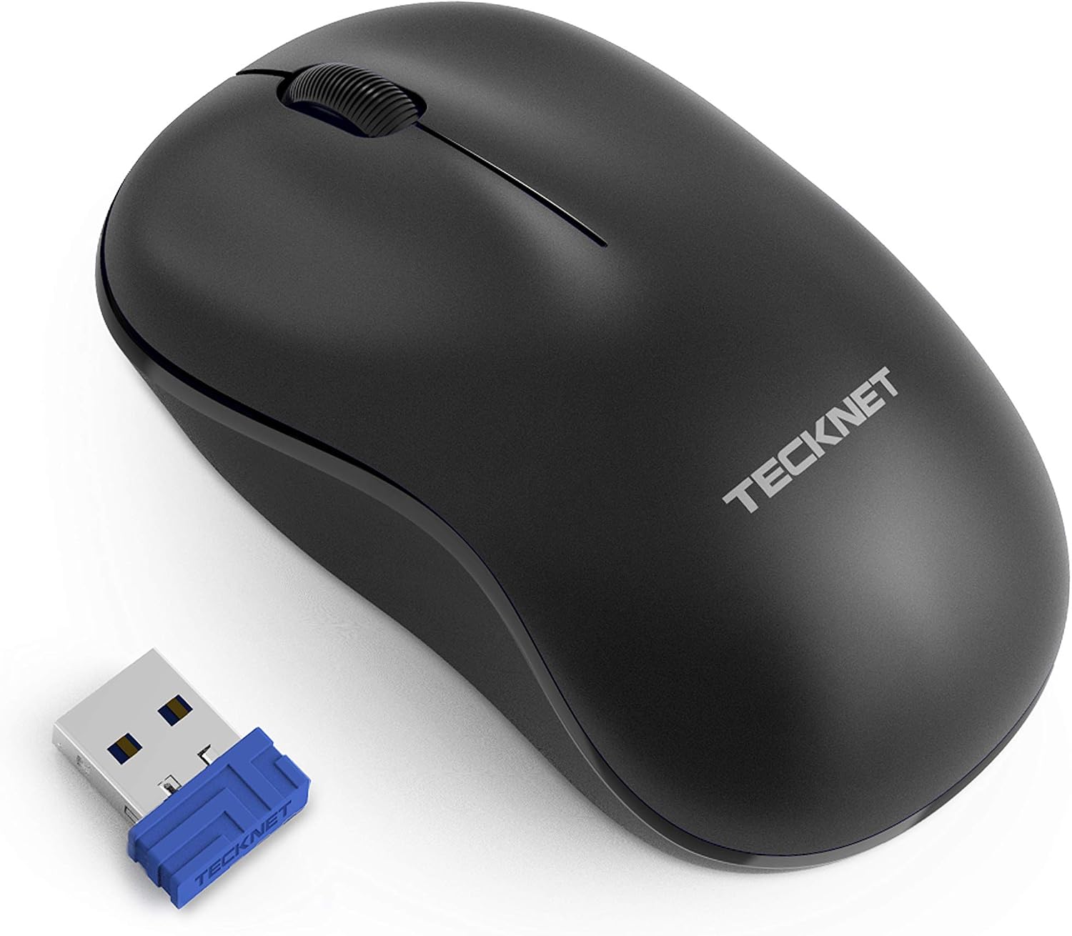 TECKNET Silent Wireless Mouse for Laptop 2.4GHz Portable Computer Mouse Wireless with USB Mini Receiver
