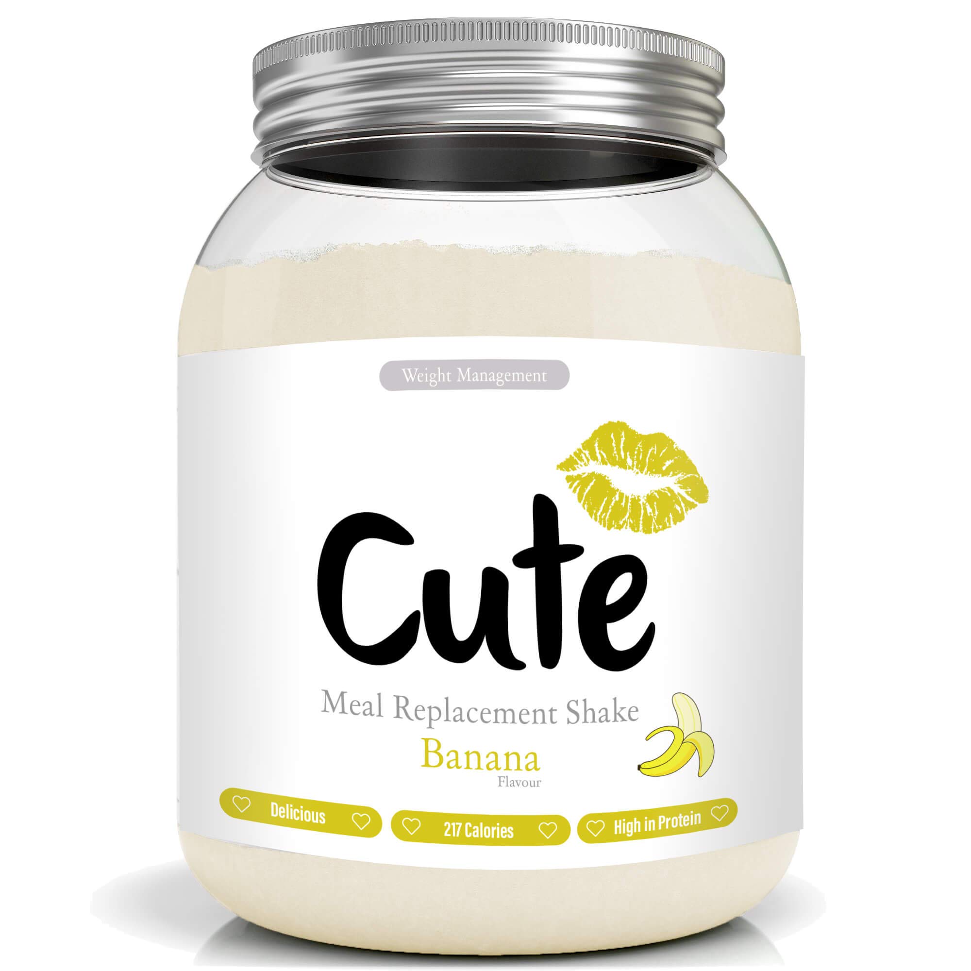 Cute Nutrition Banana Meal Replacement Shakes for Weight Loss Control