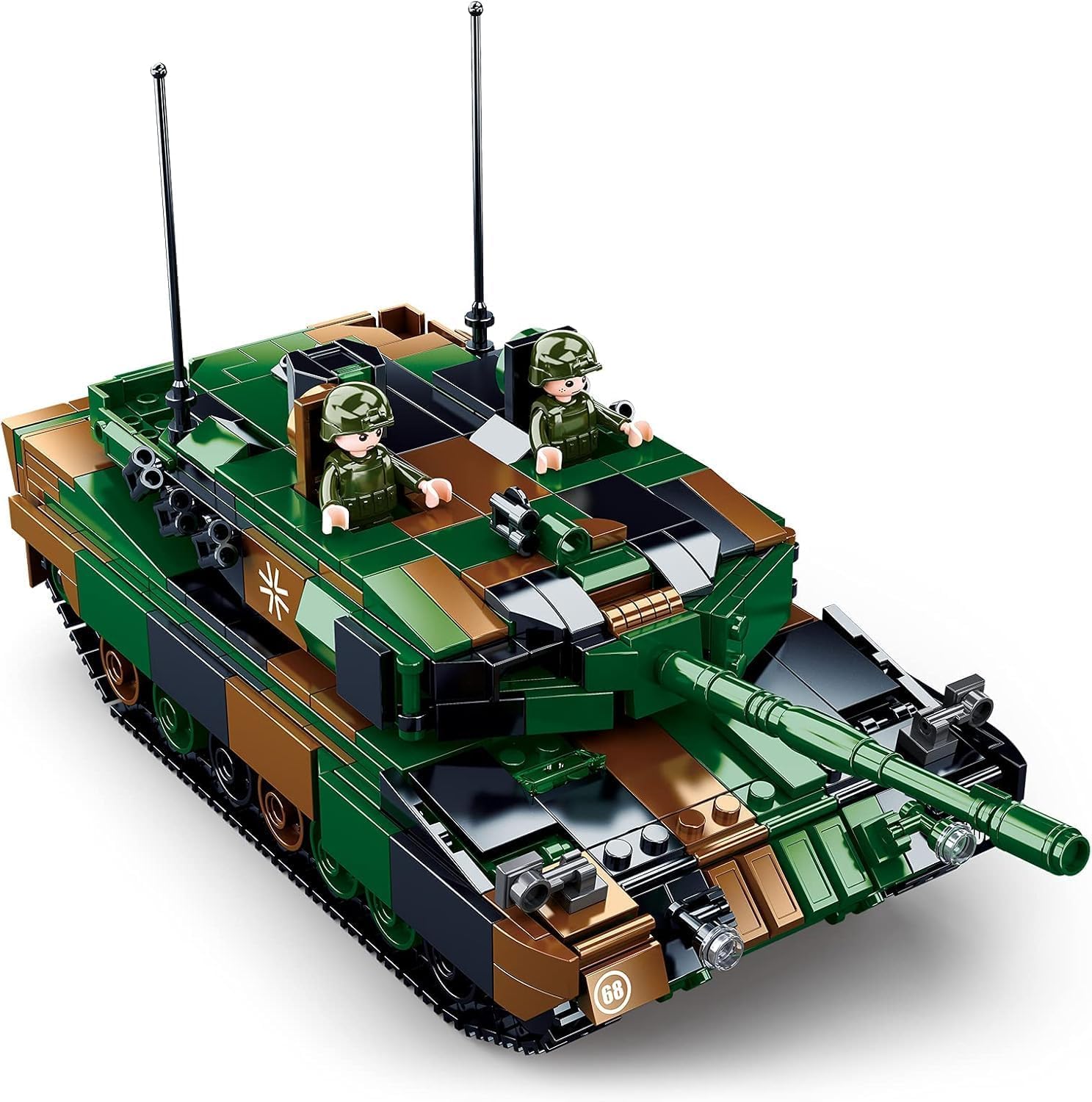 Sluban Modelbricks-leopard 2a5 Main Battle Tank 2in1