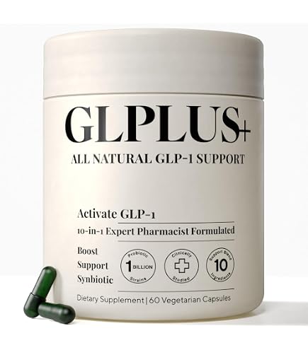 Suplemento de Apoyo GLP-1, Fórmula Natural GLP Activate, Suplemento GLP-1 para Metabólico, Energía, Apoyo GLP-1, Tomar Antes de las Comidas (60 Cápsulas) : Salud y Hogar
