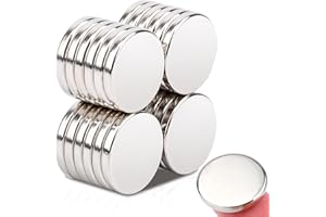 Keukenket 20x3mm Strong Neodymium Magnet,25Pcs Rare Earth Magnets Round Disc Magnets Heavy Duty, Small Round Refrigerator Magnet for Craft Office Whiteboard,Dry Erase Board,Tool Organization