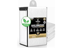 MATTSHIELD ORIGINAL 4 Pack - Mattshield MAX Comfort Pillow Protectors with Zipper - Hypoallergenic - 100% Waterproof - Terry Cotton Pillow Case Covers - Pillow Protector (Standard Organic)