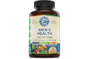 WHOLE WORLD WELLNESS Mens Daily Multivitamins & Multimineral Supplement for Energy, Focus, Stamina & Performance. Multivitamin for Men with A, C, D, E, B12, Zinc, Calcium & More. Mens Vitamins Made in USA. 60 Capsules