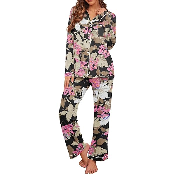 Ensemble Pyjama Chemise Et Pantalon Noir Femme Grande Taille | La Halle