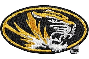 PATCH COLLECTION Missouri Tigers Round Logo Iron On Embroidered Iron On Patch S