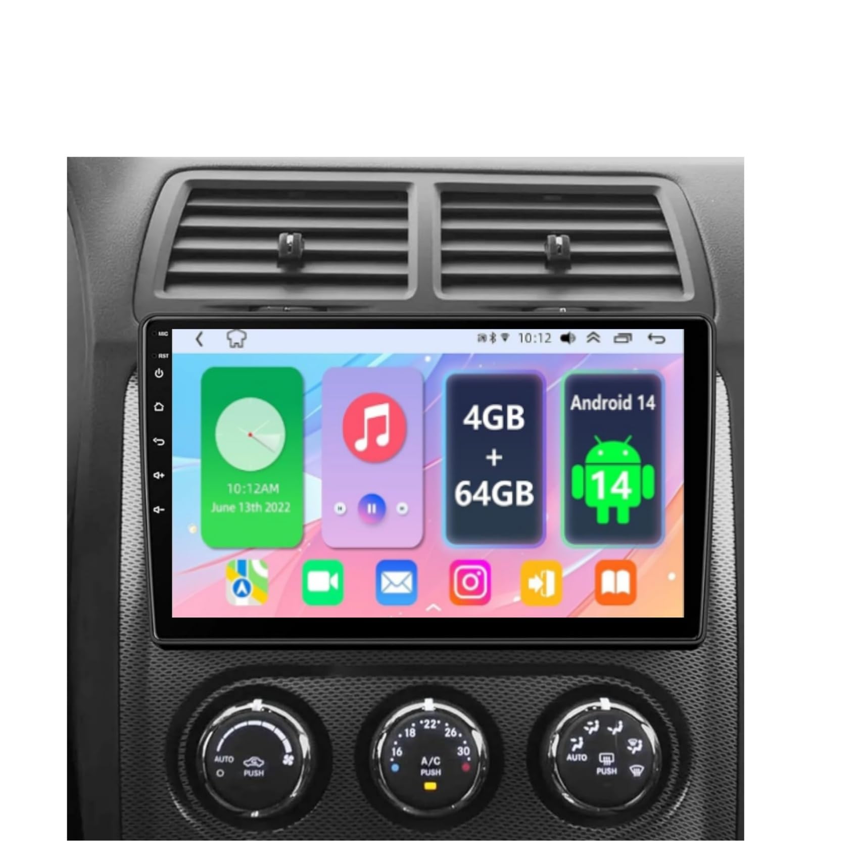 Photo 1 of Android 14 Car Radio for Dodge Challenger & Dodge Avenger 2008-2014, 10 Inch IPS Screen Stereo with CarPlay Android Auto WiFi Bluetooth GPS Navigation Touch Screen Head Unit ?4+64GB?