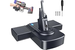 OLINDR 8000mAh Replacement Battery for Dyson V8-21.6V Li-ion Battery Compatible with Dyson SV10 V8 Animal/Absolute/Fluffy/Motorhead/Carbon Fiber Cordless Handheld Vacuum Cleaners