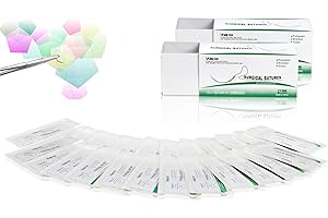 Isaac Technologies IC-SN4003 75cm Polyester Surgical Suture Thread W Curved Needle 24 PK |Exceptionally Smooth Surface |Super