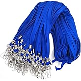 Bird Fiy Bulk Lanyard 32" Flat Lanyards with Swivel Hook Attachment Lanyards With Clip (Blue)