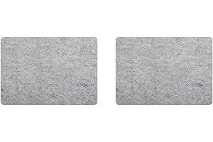 Mucalam 2pcs 17 Inch X 13.5 Inch Wool Pressing Mat Felted Wool Ironing Mat Pad Blanket for Quilter, Sewing, Quilting Supplies