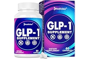 HEAFETINE GLP-1 Supplement, with Naturally GLP1 Supplement Probiotic for Women & Men, Hops & Green Tea Extract, GLP 1 Supplements for Gut, Energy, GLP-1 & Overall Health - 60 Capsules