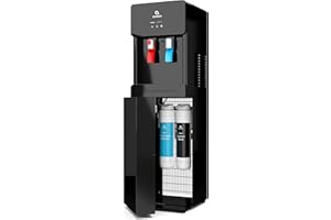 Avalon Self Cleaning Touchless Bottleless Water Cooler Dispenser - Hot & Cold Water, Child Safety Lock, Innovative Slim Design - UL- Black - A7BOTTLELESSBLK