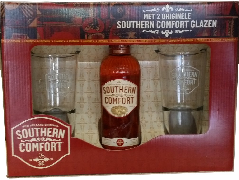 Southern Comfort 35cl 2 Glass Gift Pack Amazon Co Uk Beer Wine