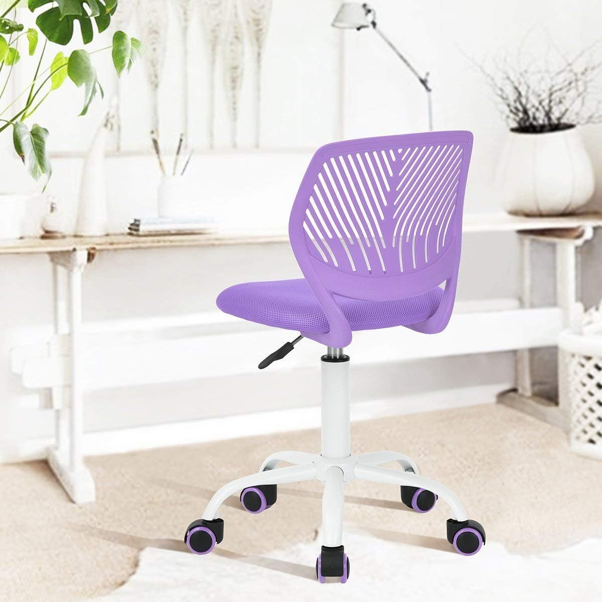 purple kids desk chair