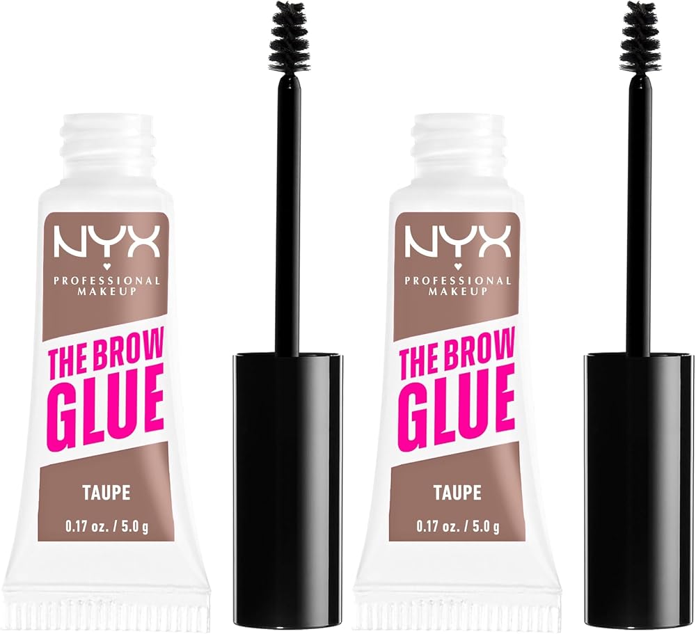 NYX Tinted Brow Glue Taupe Pack of 2 Instant Eyebrow Styler Laminated Brows