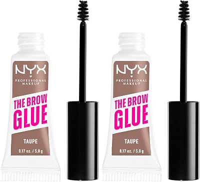 NYX Tinted Brow Glue Taupe Pack of 2 Instant Eyebrow Styler Laminated Brows