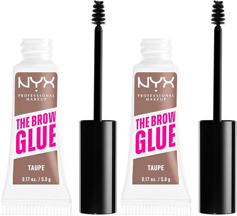 NYX Tinted Brow Glue Taupe Pack of 2 Instant Eyebrow Styler Laminated Brows