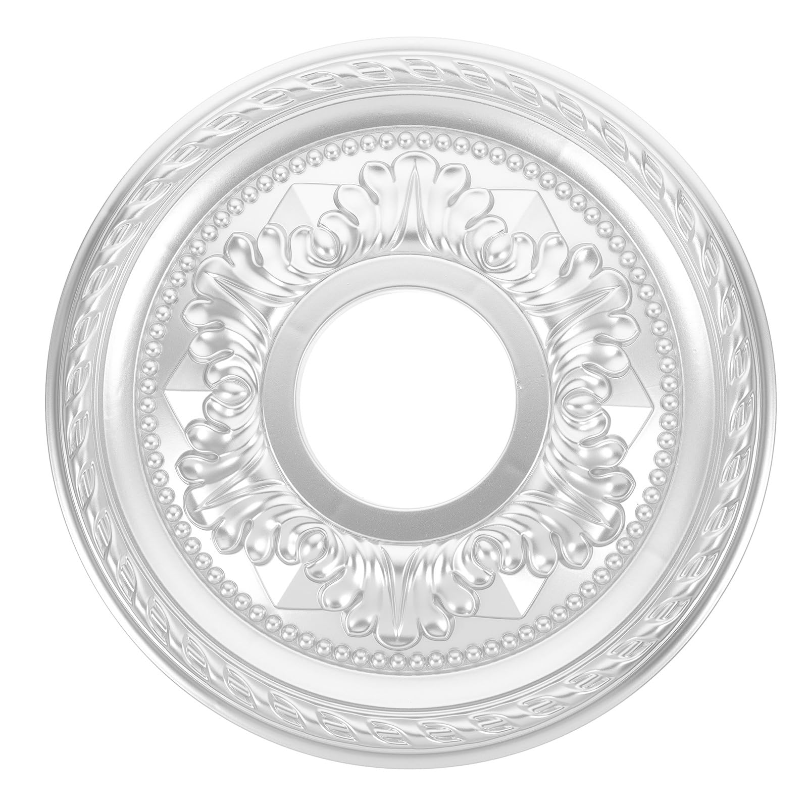 Ciieeo Lighting PU Ceiling Medalli-on Ceiling Cover Plate Fan Medalli-on Round Home Lighting -on Ring for Light Fixtures Fans Chandeliers