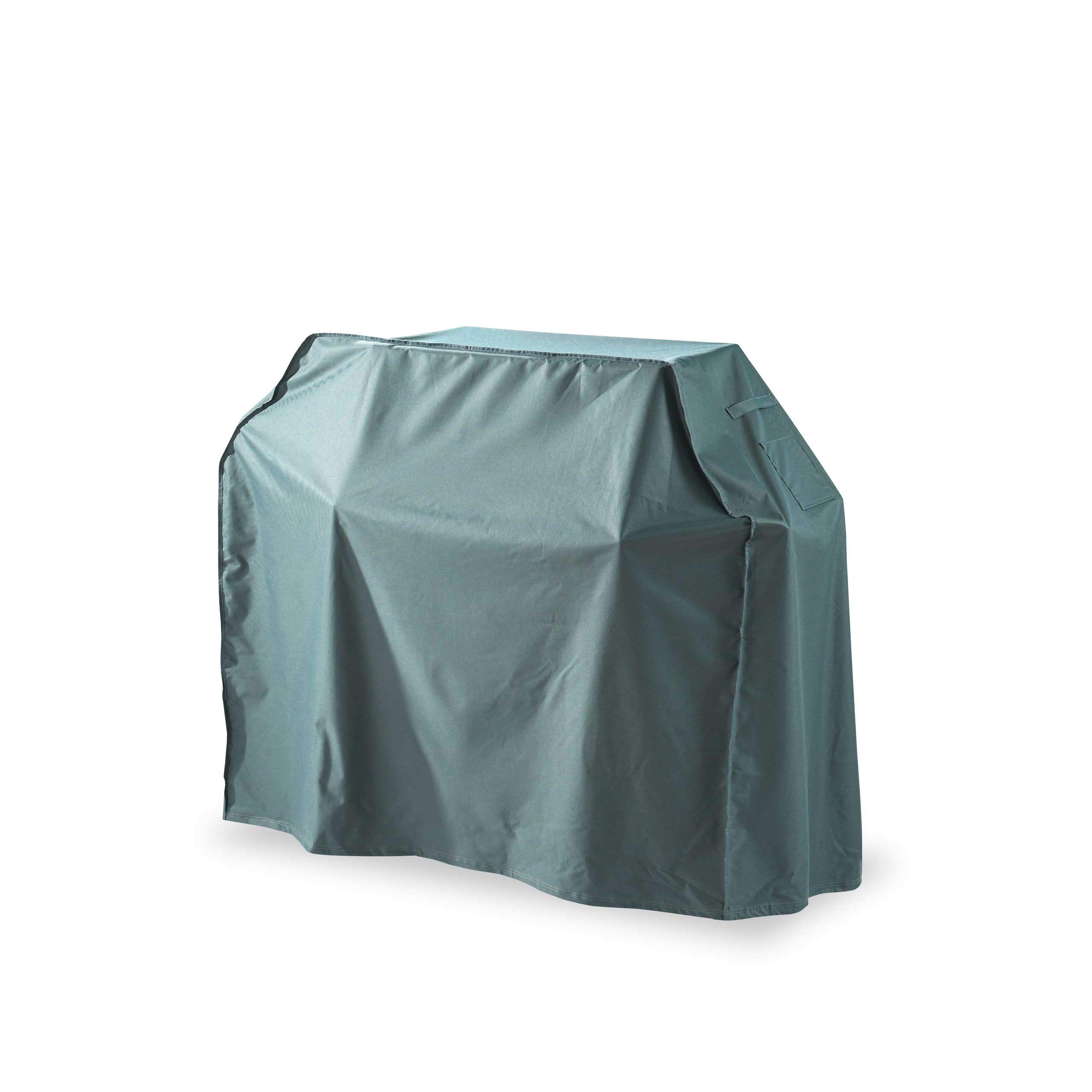 Lumaland Barbecue Cover 165 x 63 x 125 cm – Waterproof – Tear-Resistant Oxford 600D Fabric – 280 g/m² – Cover for Gas Grill – Windproof, UV-Resistant – Green/Grey